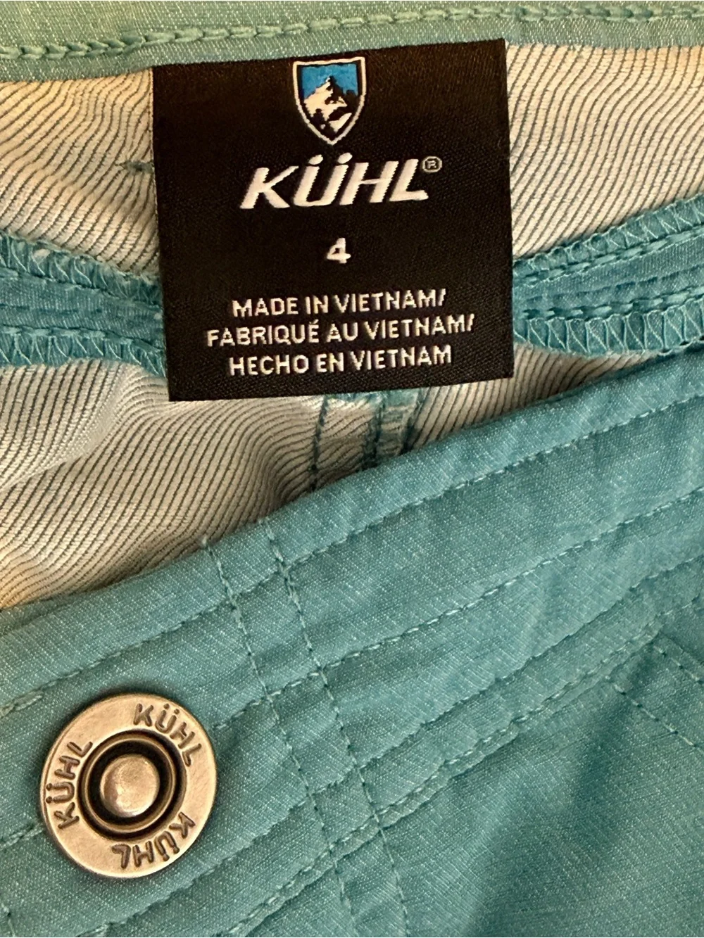 Kuhl Men's Sz 4 Light Sea Green Cargo Shorts